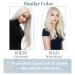 Runature Platinblond Real Human Hair Clip-in Extensions - 40cm 120g Remy Hair Cancer Wigs 16 Inch #60 7 Pieces - Buy Online on GoSupps.com