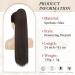 Sofeiyan 60cm Darkest Brown Ponytail Hair Extension - Soft Synthetic Braid for Women - Buy Online on GoSupps.com