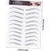 FOMIYES 12 sheets Girls Hairlike Eyebrows Temporary Artificial Eyebrow for Stickers Transfers Sticker False - Buy Online on GoSupps.com