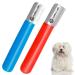 FLAMIA & JABZ Stripping Knife for dogs Right handed Stainless Steel with Plastic grip (2 Piece Pack)