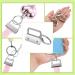 Outus 100 Pieces Key Fob Hardware Key Fob Keychain Wristlet with Split Ring (Silver 1 Inch) Silver 1 Inch - Buy Online on GoSupps.com