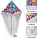 Colorful Hippie Flower Hair Towels 2 Pack | Super Absorbent Quick Dry Hair Turbans for Women & Girls - Buy Online on GoSupps.com