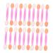Beavorty 80pcs Sponge Makeup Stick Disposable Makeup Dual Sides Comestic Applicator Eyeshadow Brush 6x1x0.8cm Assorted Color