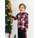 Naiyafly Toddler Boys Red Plaid Hoodie & Pants Set | Kids Outfit 5-6 Years - Buy Online on GoSupps.com