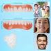 2 Paires Proth se Dentaire Cosm tique Dentier Sourire Parfait Instantan es Fausse Dent Naturel A Poser Dentier Sourire Parfait Sup rieurs Et Inf rieurs Pour Homme Femme - Buy Online on GoSupps.com