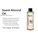Organic Sweet Almond Oil 220 ML | USDA Organic Cold Pressed Carrier Oil for Skin Hair & Face - Buy Online on GoSupps.com
