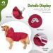Shop Ultra-Light Waterproof Dog Rain Coat - Reflective & Hooded for Medium to Large Breeds - 4XL Red - Buy Online on GoSupps.com