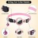 Xiiore 2-Piece Airtag Cat Neck Band with Bell | Reflective GPS Nylon Collar | Safe & Stylish Brown+Pink Design - Buy Online on GoSupps.com