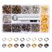Meikeer Metal Grommets Kit 3/16 inch 400Pcs Metal Eyelets Kits Shoe Eyelets Grommet Sets for Shoes Clothes Crafts Bag DIY Project with Storage Box (4 Colors)