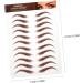 Healvian 15 Sheets sticker fake eyebrow stickers eyebrow stickers stickers make up eyebrow 1 count (Pack of 1) Brownx3pcs - Buy Online on GoSupps.com