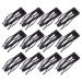 Euvoym 16 Pieces Double Grip Hair Clips Non Slip Hair Barrettes Black Hair Slip for Hair Making Salon Supplies