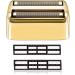 Shaver Replacement Foil and Cutters compatible with BaBylissPRO Barberology Double FXFS2G Metal shaver foil replacement (Gold)