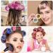 Jumbo Hair Rollers Set - 12 Pcs Self Grip Curlers for Long & Short Hair - DIY Curly Hairstyle - Heatless & Easy to Use - Colors Vary - Buy Online on GoSupps.com