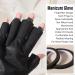 Manicure Gloves Fingerless with Decals Tape Anti UV Gloves for Nail Lamp Light Skin Care Soft Breathable Comfortable Gloves - Buy Online on GoSupps.com