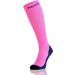 Nessi K Compression Stockings Knee Highs - Pink & Dark Blue Sports Socks (Size II 37-41) | Best Compression Socks for Travel & Active Lifestyle - Buy Online on GoSupps.com