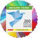 Origami Paper Double Sided Color - 200 Sheets - 20 Colors - 6 Inch Square - Ideal for Beginners - Buy Online on GoSupps.com
