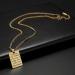 OralGos Fashion Stainless Steel Clavicle Chain Necklace - Hebrew Symbol Engraved Long Gold Sweater Chain - Buy Online on GoSupps.com