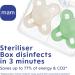 MAM Original Start Soother 0-2 Months (Pack of 2) Baby Soother Made from Sustainable Material SkinSoft Silicone Teat with MAM Soother Case Cream Plain Stone - Buy Online on GoSupps.com