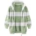 Shop Hanxiulin Women's Fleece Plush Jacket - Fluffy Warm Zipper Wool Coat in 5XL Green | Lightweight & Elegant Quilted Design - Buy Online on GoSupps.com