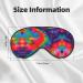 SSIMOO Colorful Tie Dye Eye Mask - Double-Sided Soft & Light Blocking for Quality Sleep - International Shipping - Buy Online on GoSupps.com