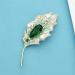 Pin Jewelry Gifts for Women Ladies Elegant Luxury Green Leaf Brooch Leaf Shape Wedding Banquet Brooch Ladies Fashion Accessories Brooches & Pins - Buy Online on GoSupps.com