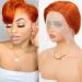 West Kiss 6 Inch Ginger Pixie Cut Lace Front Wig for Black Women - Short Bob Straight Human Hair Wig - Buy Online on GoSupps.com