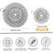 2 Packs Stainless Steel Scrubber 4" and 6" Chainmail Scrubber for Cast Iron Pans Round Reusable Cast Iron Cleaner for Oven Wok Cleaning Cast Iron Scrubber - Buy Online on GoSupps.com