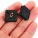 LIFKOME High Heel Replacement Tips - 2 Pairs Square Heel Repair Caps for Women - Black Shoe Repair Accessories 1.80x1.70 CM - Buy Online on GoSupps.com