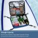 LITEMATIRA Paddle Board Deck Cooler Bag - Blue | Kayak & Surfing Accessories Organizer with Mesh Top Pocket | SUP & Surfboard Storage | 4 Suction Cups - Buy Online on GoSupps.com