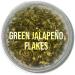Green Jalapeno Flakes 100g - Premium Quality 6x6mm Size - Buy Online on GoSupps.com
