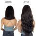 Doores Real Hair Clip Extensions - Dark Brown 40cm (16 inch) - 110g Seamless Remy Clip-Ins for Natural Thick Hair - Buy Online on GoSupps.com