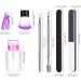 Wendergo Nail Polish Gel Remover Tools Kit with 10 Nail Clips 500 Nail Remover Pads Nail Polish Remover Bottle Cuticle Pusher Cuticle Peeler Nail Brush 100/180 Grits Nail File Buffer Block - Buy Online on GoSupps.com