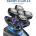 Upgrade Magnetic Head Shaver for Bald Men - Cordless 5-in-1 Electric Razor | IPX7 Waterproof Wet/Dry Grooming Kit | Easy Palm Shaver for a Smooth Shave - Buy Online on GoSupps.com
