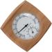 Handmade Cedar Wood Thermo-Hygrometer for Optimal Sauna Climate Monitoring | Perfect for Relaxation - Buy Online on GoSupps.com