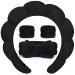 PONMMOQ Multifunctional Headband for Women - Perfect for Washing Face  Spa  Makeup  Skincare and Hair Care - Cute Girl Style Headbands(Black)