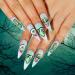 FEIlei 24x Halloween False Nails Heart Eyeball Lip Fake Nails Full Cover Press On Nails - Buy Online on GoSupps.com