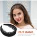 Minkissy Black Lace Hair Hoop Broadside Lace Headband Wide Hair Hoop Floral Lace Headband Gothic Lace Headband for Women Girls (Black) - Buy Online on GoSupps.com