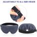MZOO 3D Contoured Cup Sleep Eye Mask - Block Out Light - Soft Comfort Eye Shade Cover - Silver Gray - Buy Online on GoSupps.com