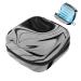 Menstruation pad bag with zipper women's napkin bag tampons collection bags for women and girls (abstract gray psychedelic swirl Trippy) Color 9