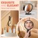 Auxmir Hand Mirror Makeup Mirror with Handle 1X/30X Double-Sided Magnifying Mirror with Stand 360 Adjustable Foldable Shaving Mirror 4.9In Portable compact Mirror for Home Travel Black - Buy Online on GoSupps.com