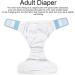 Buy Reusable Adult Diapers | Waterproof & Adjustable Incontinence Quilts Pants - Blue - Buy Online on GoSupps.com
