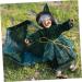 HOMSFOU 3pcs witch gifts glow toys halloween props witch decor Hanging Witch Ornament Halloween Tree Hanging Halloween Party Decor parachute decorate black clothes supplies plastic Without - Buy Online on GoSupps.com