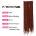 Dsoar 24-Inch Synthetic Dreadlock Extensions - Handmade 0.6cm Soft Crochet Hair 20 Strand Hip-Hop Style (Color 350#) - Buy Online on GoSupps.com