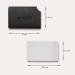 Magati Small Hand Mirror with Protective Cover | Stainless Steel Pocket Makeup Mirror 8.5x5.5cm - Buy Online on GoSupps.com