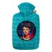 Hugo Frosch hot water bottle with classic 1.8 l velour cover "Movie" Audrey Hepburn