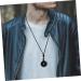 Outanaya Mens Necklace Safety Buckle Necklace Necklaces Stone Jewelry for Women Party Supply Safety Button Men and Women Black 3x3x1cm - Buy Online on GoSupps.com