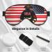 Buy Red Stripe Firefighter USA Flag Print Sleep Eye Mask - Soft Eye Cover for Travel & Naps | Perfect Gift for Men & Women - Buy Online on GoSupps.com