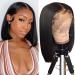 Niviorvan Bob Wig Human Hair Full Straight Bob Lace Front Wigs Human Hair 180% Density 13x4 HD Lace Front Wigs Human Hair Short Bob Wigs for Black Women Pre Plucked with Baby Hair (14 Inch) 14 Inch 13x4 bob wig human hai...