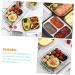 Alipis Stainless Steel Serving Tray Baby Separation Board Snack 20.00X15.00X3.00CM Silver - Buy Online on GoSupps.com