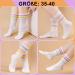Shop Utensilsto Women's Tennis Socks - 4 Pairs of White Cotton Crew Socks (Size 35-40) for Ultimate Sports Comfort - Buy Online on GoSupps.com